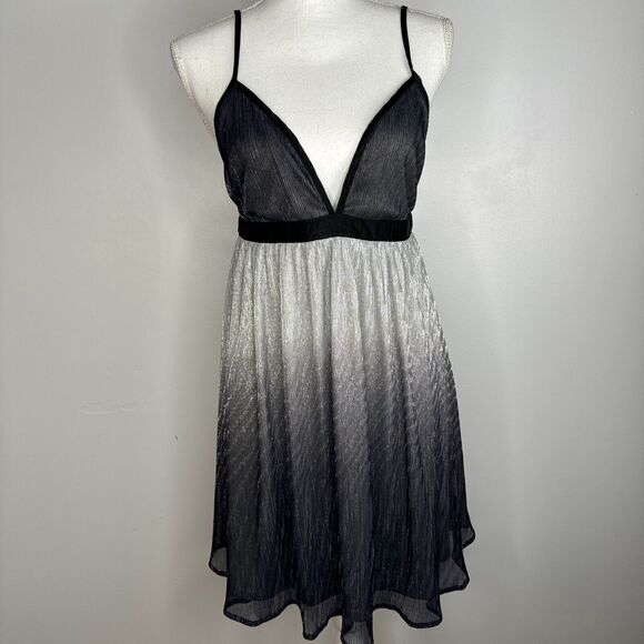 Show Me Your MuMu Eva Mini Dress Size Medium Ombre Sparkling Babydoll - Picture 6 of 11